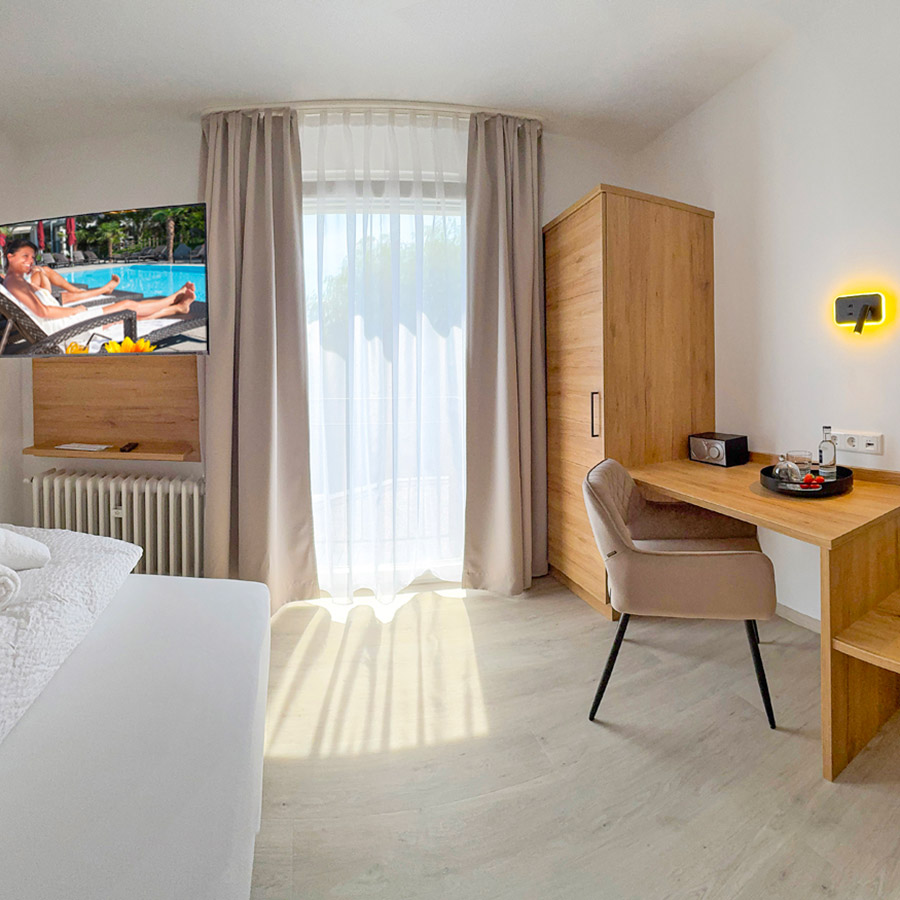 Komfort Einzelzimmer mit französischem Balkon