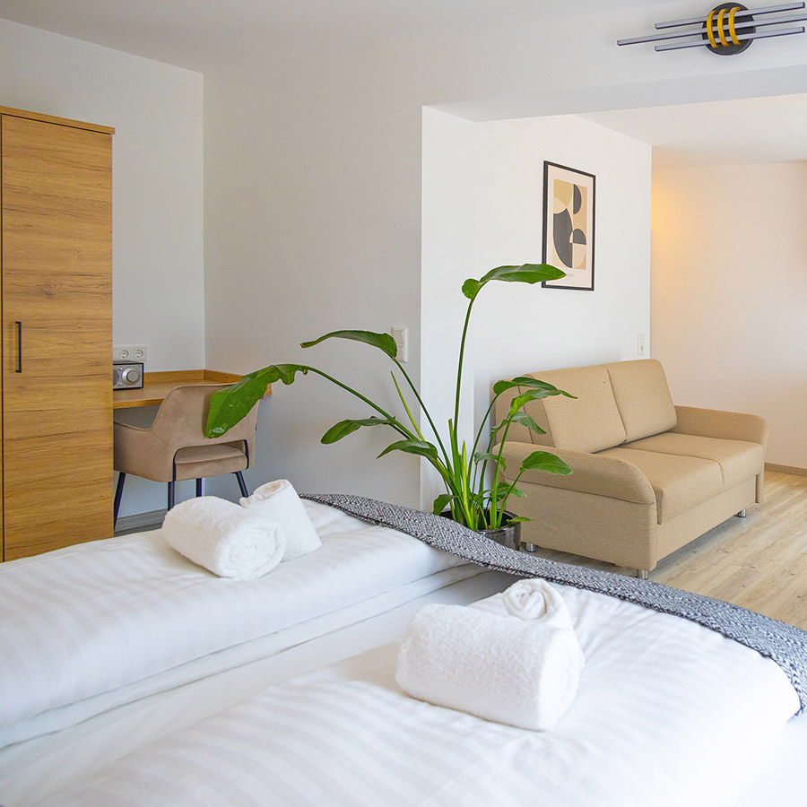 Superior Studio Appartement mit Balkon